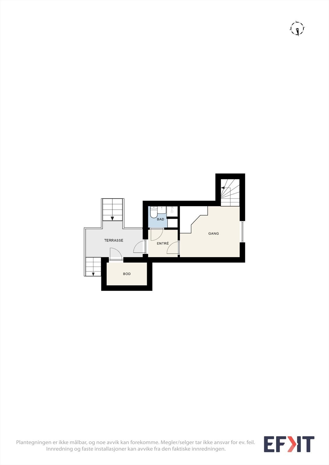 Plantegning 1. etasje Galleribilde