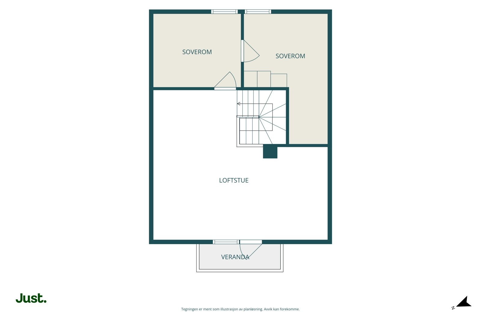 Planskisse loft.