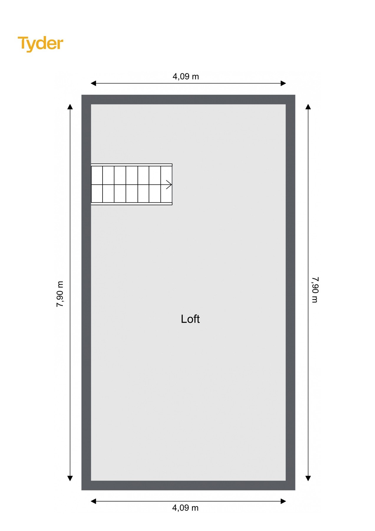 Plantegning loft Galleribilde