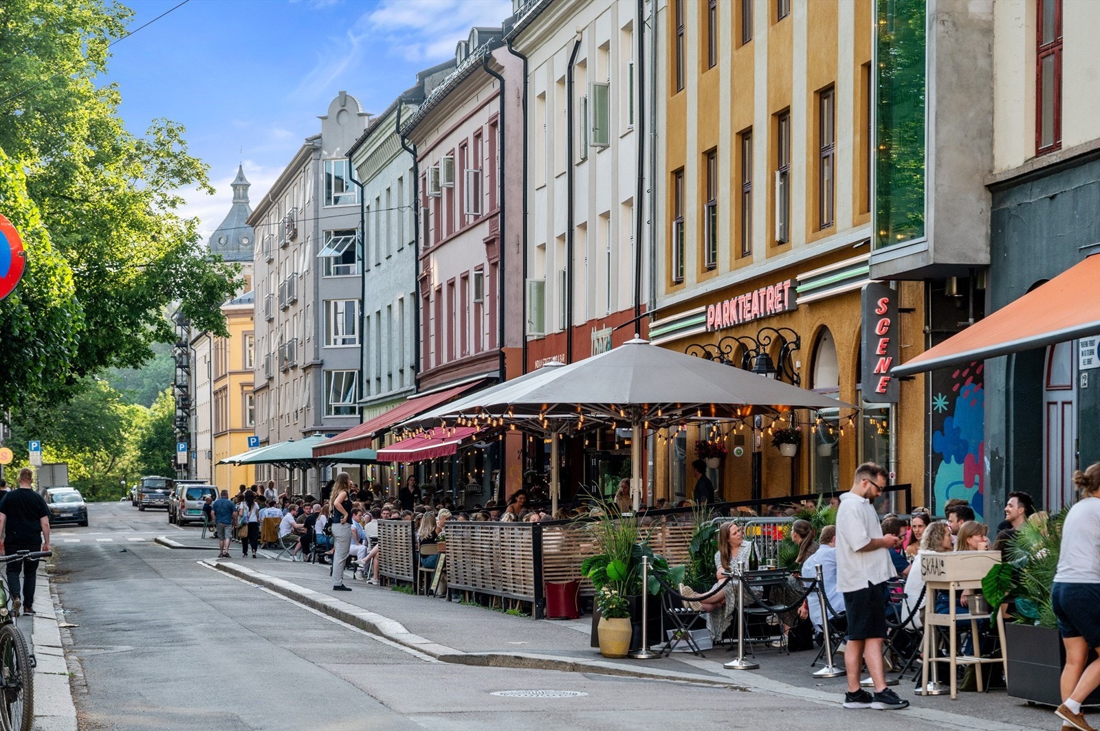 Nærområdet: Grünerløkkas yrende liv med kafeer, restauranter og barer. Galleribilde