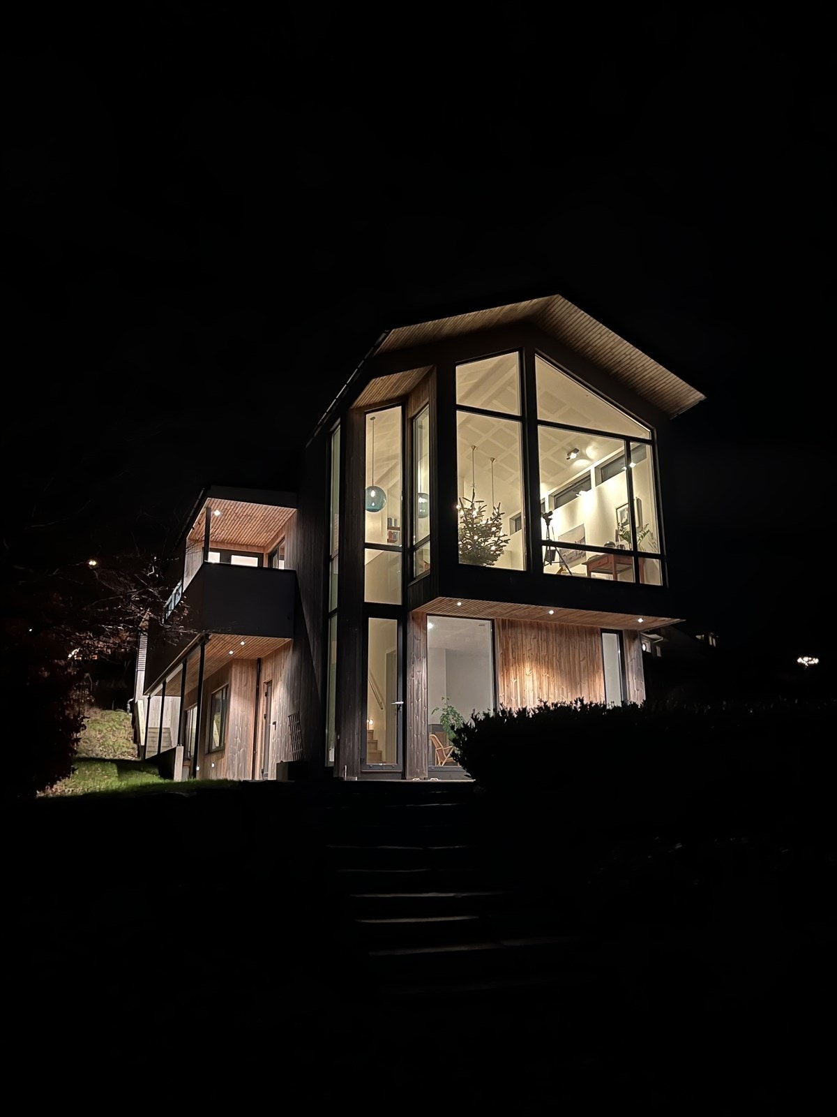 Natt bilde tatt av selger. Galleribilde