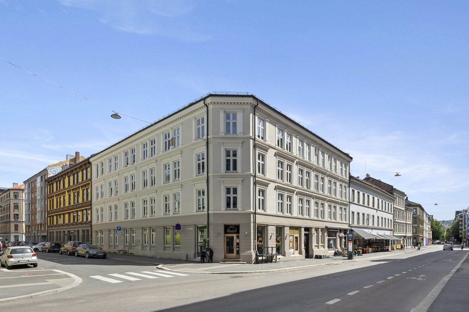 Herslebs gate 4 ligger sentralt på Grünerløkka med kort vei til servicetilbud og kollektivtransport Galleribilde