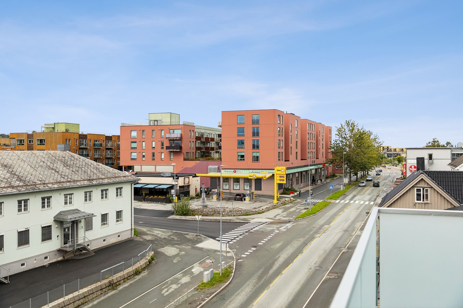 Flott utsikt fra balkongen. Galleribilde