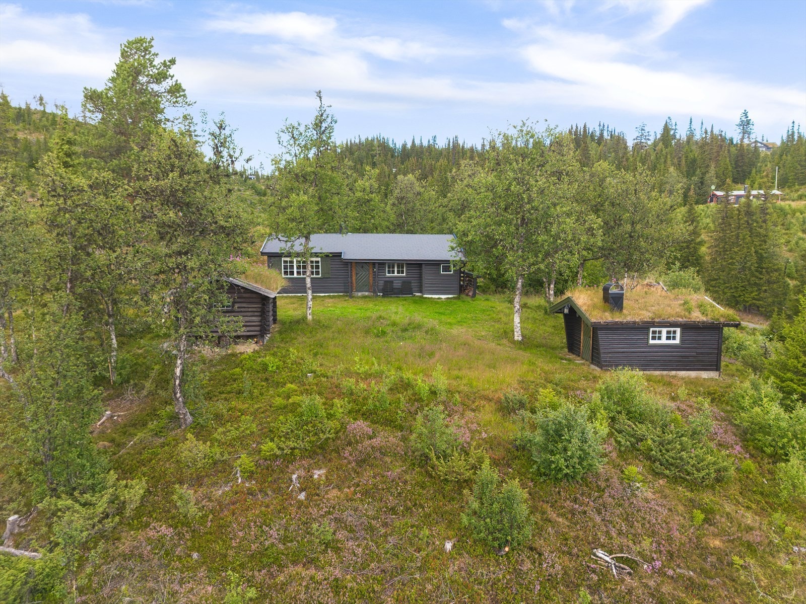 På tunet finner du også et koselig anneks, et gammelt laftet uthus og en utedo. Galleribilde