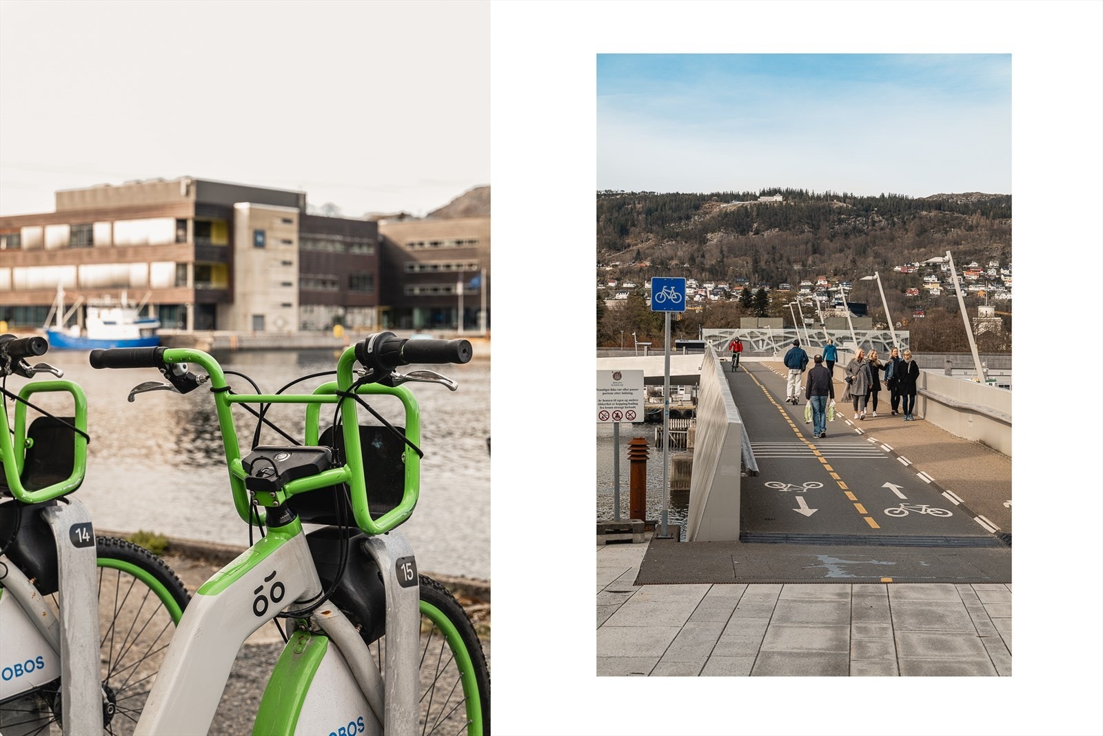 BySykkel og el-sparkesykler korter reisetiden betraktelig ned når man har litt dårlig tid, og tar deg raskt til bl.a. Møhlenpris, Nygårdshøyden, Danmarksplass og sentrum. Galleribilde