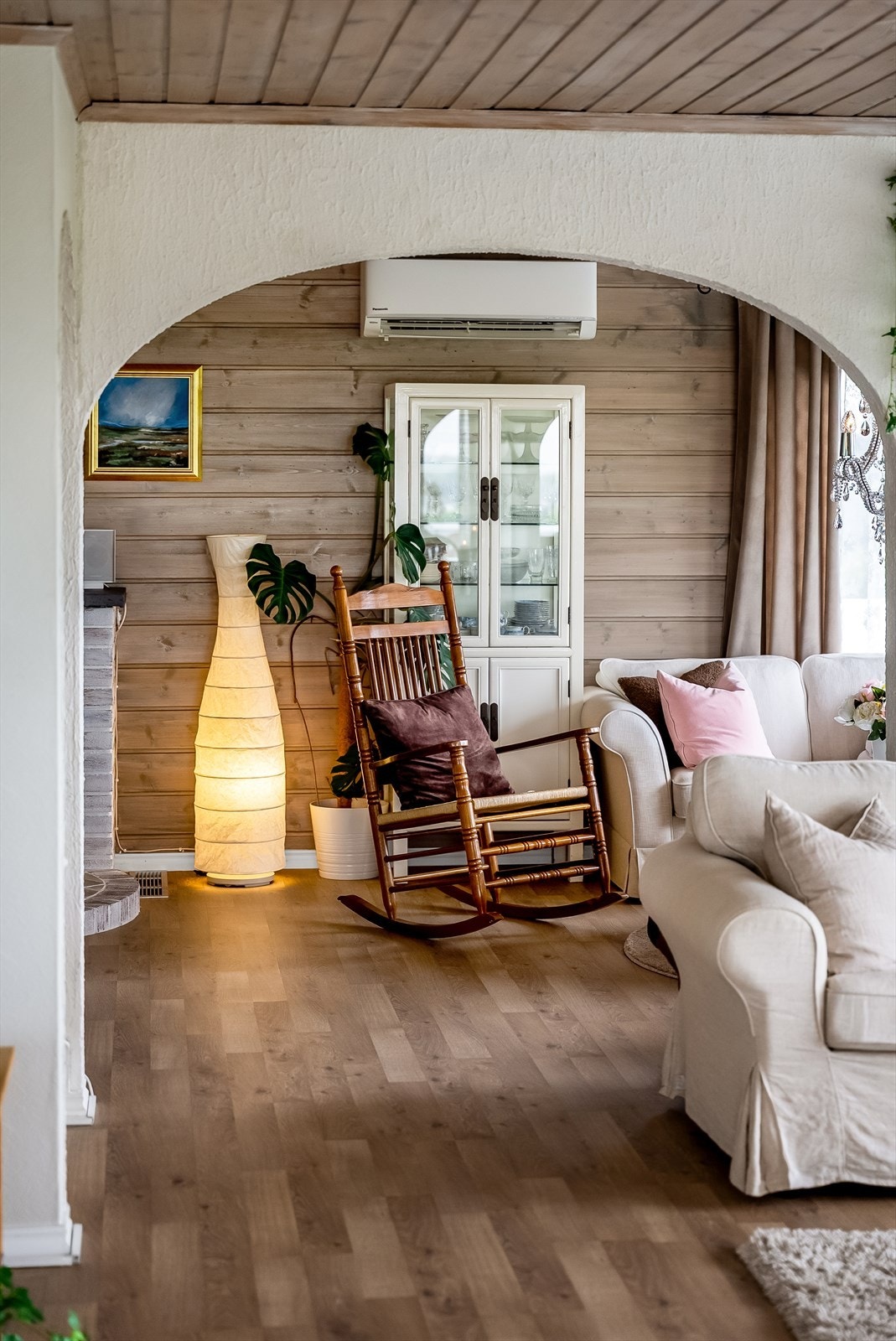 I stuen er det montert en god varmepumpe. Galleribilde