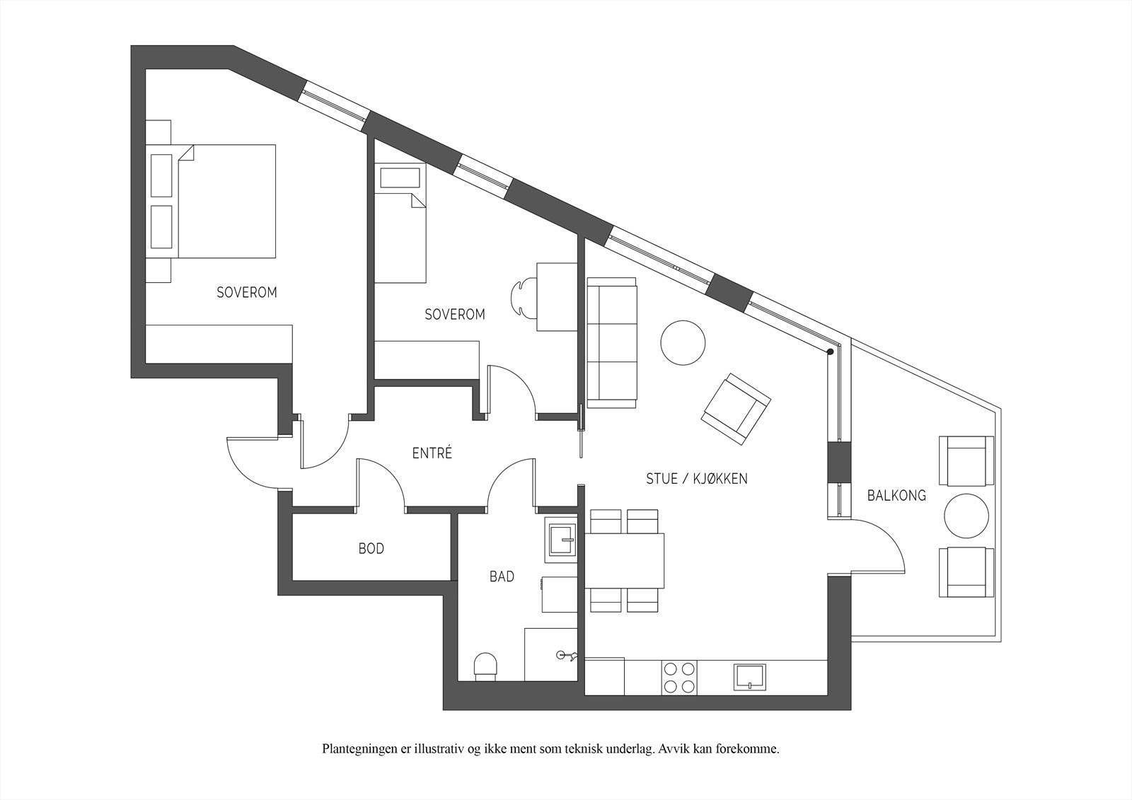 Plantegning Galleribilde