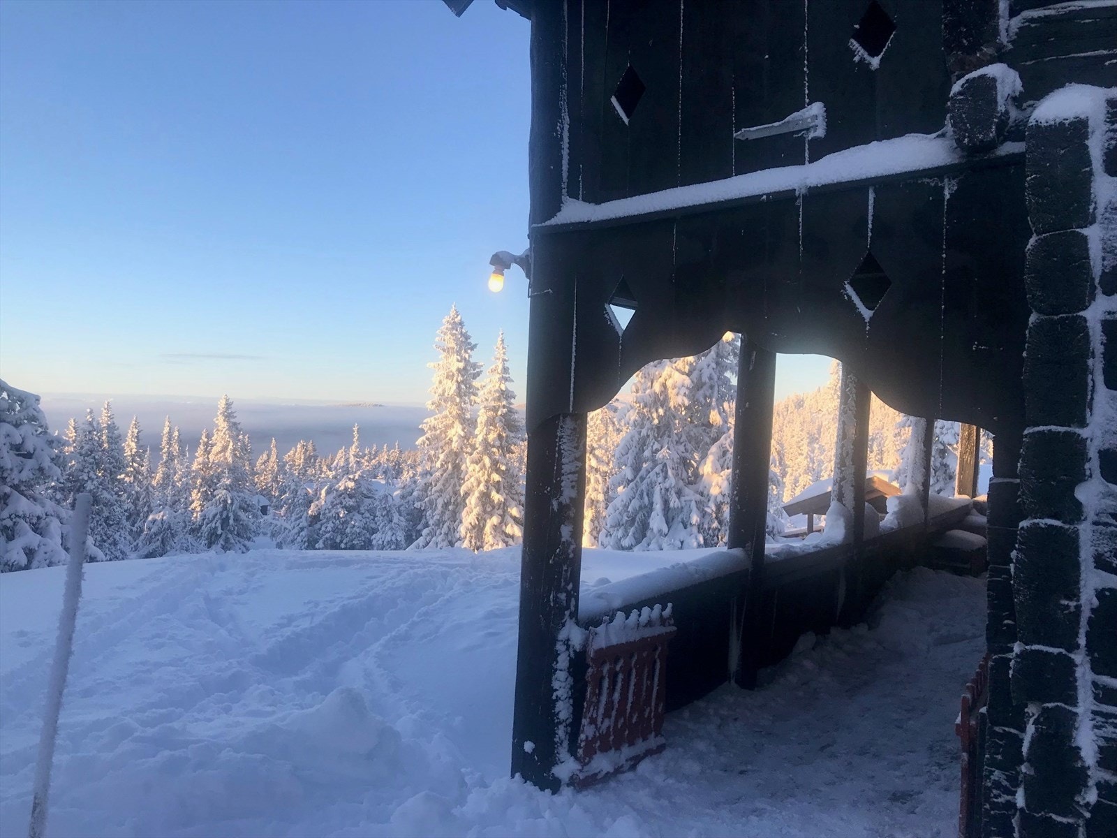 Svalgang vinter Galleribilde