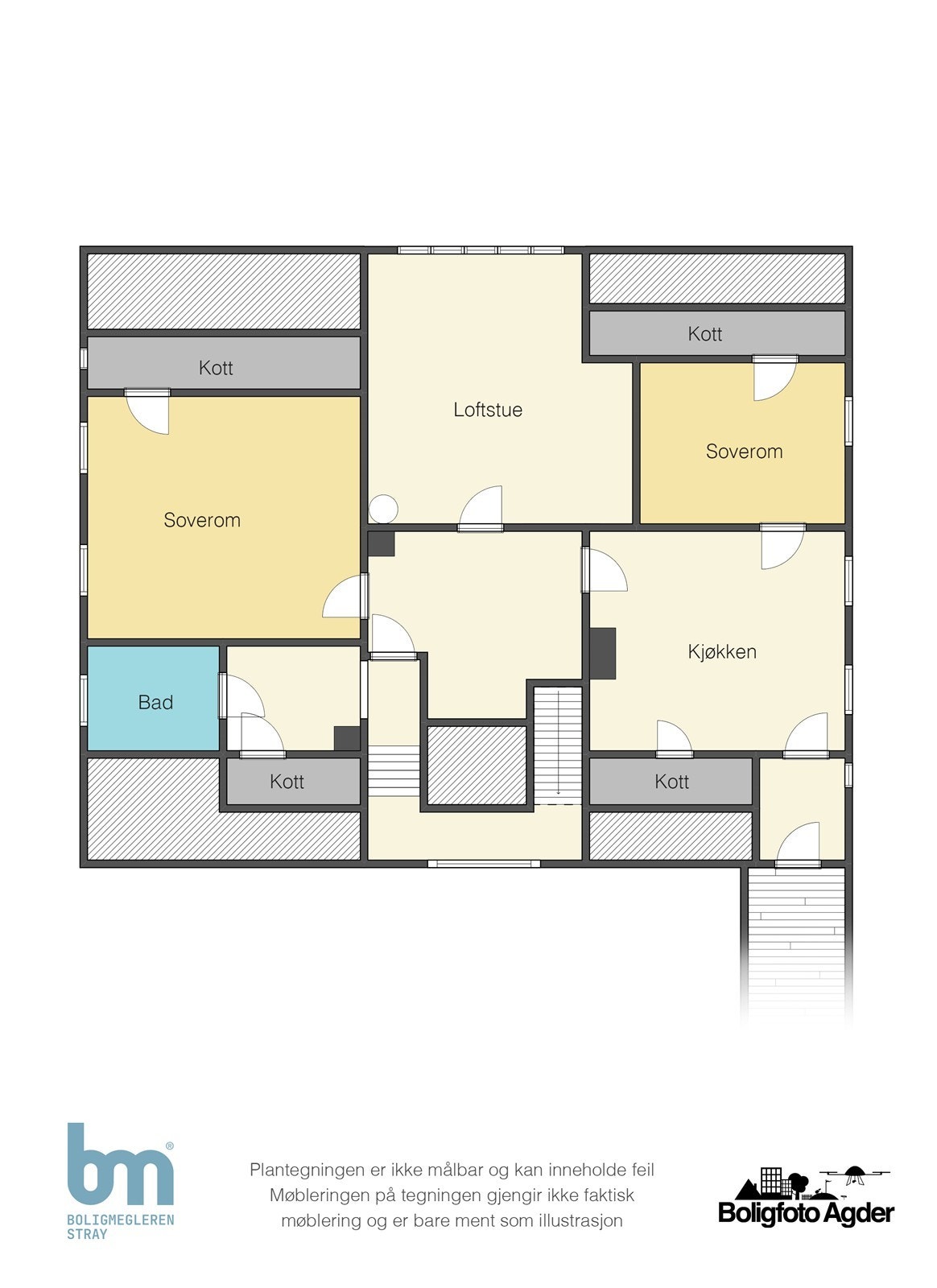 Planskisse - loftsetasje Galleribilde