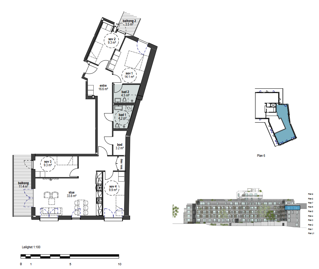 Plantegning Galleribilde