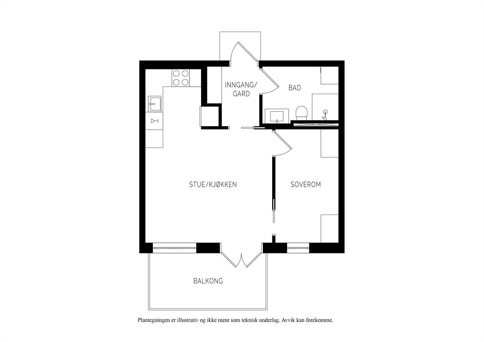Plantegning Galleribilde