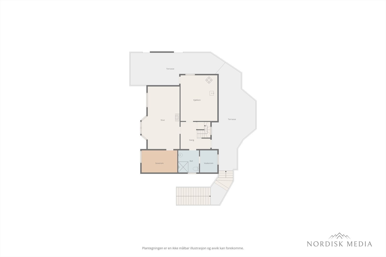 - Plantegning hovedetasje - Galleribilde