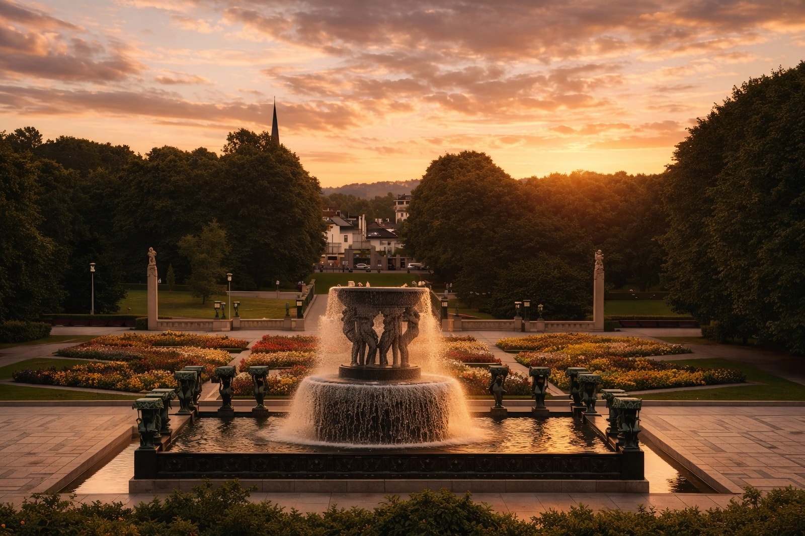 Frognerparken ligger en behagelig spasertur unna. Galleribilde