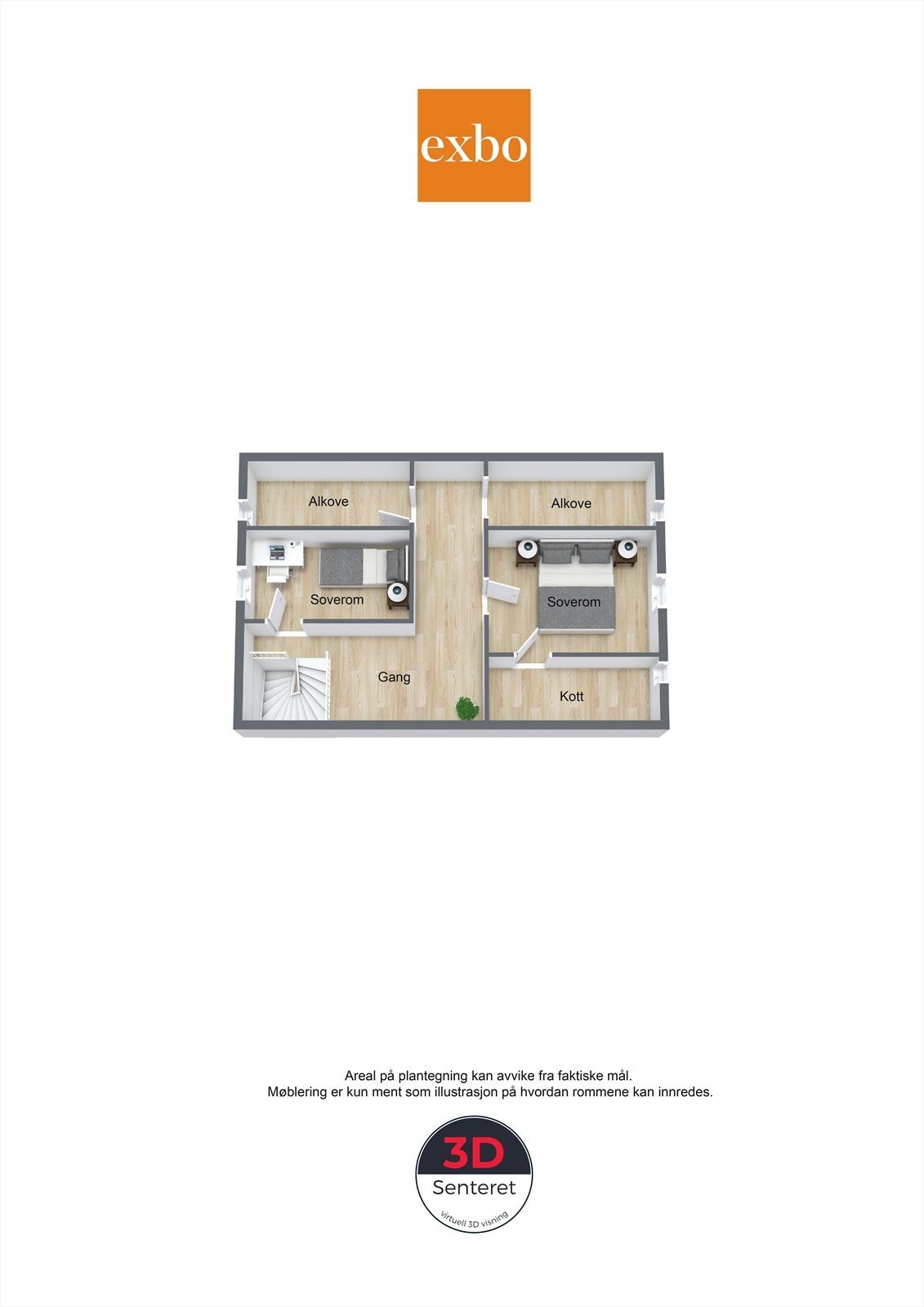 Plantegning 2.etg Galleribilde