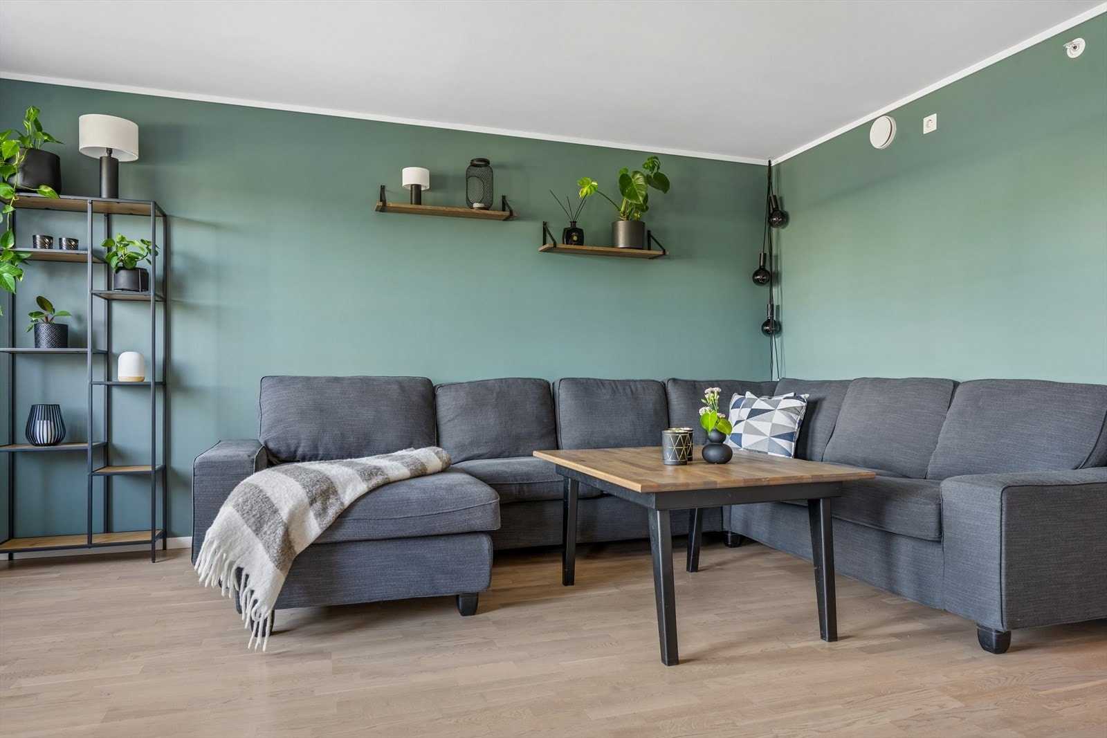 Malte, glatte flater på veggene gir et rent og moderne uttrykk. Galleribilde