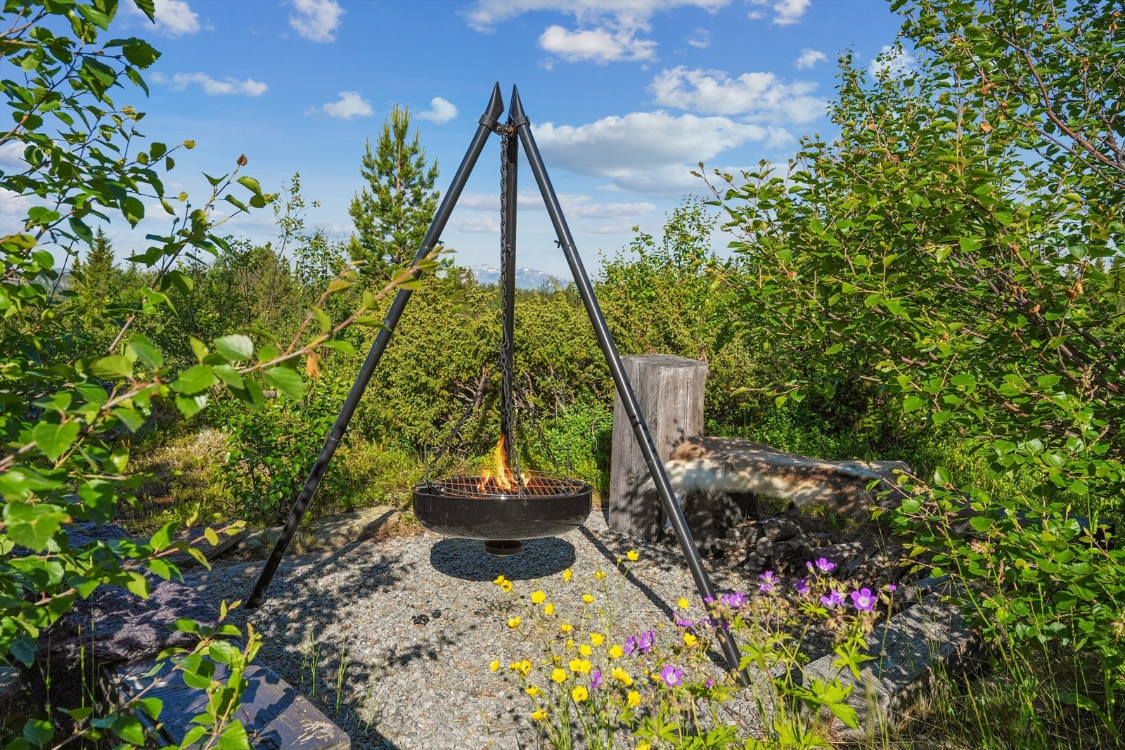Det er også muligheter for flere idylliske uteplasser. Galleribilde