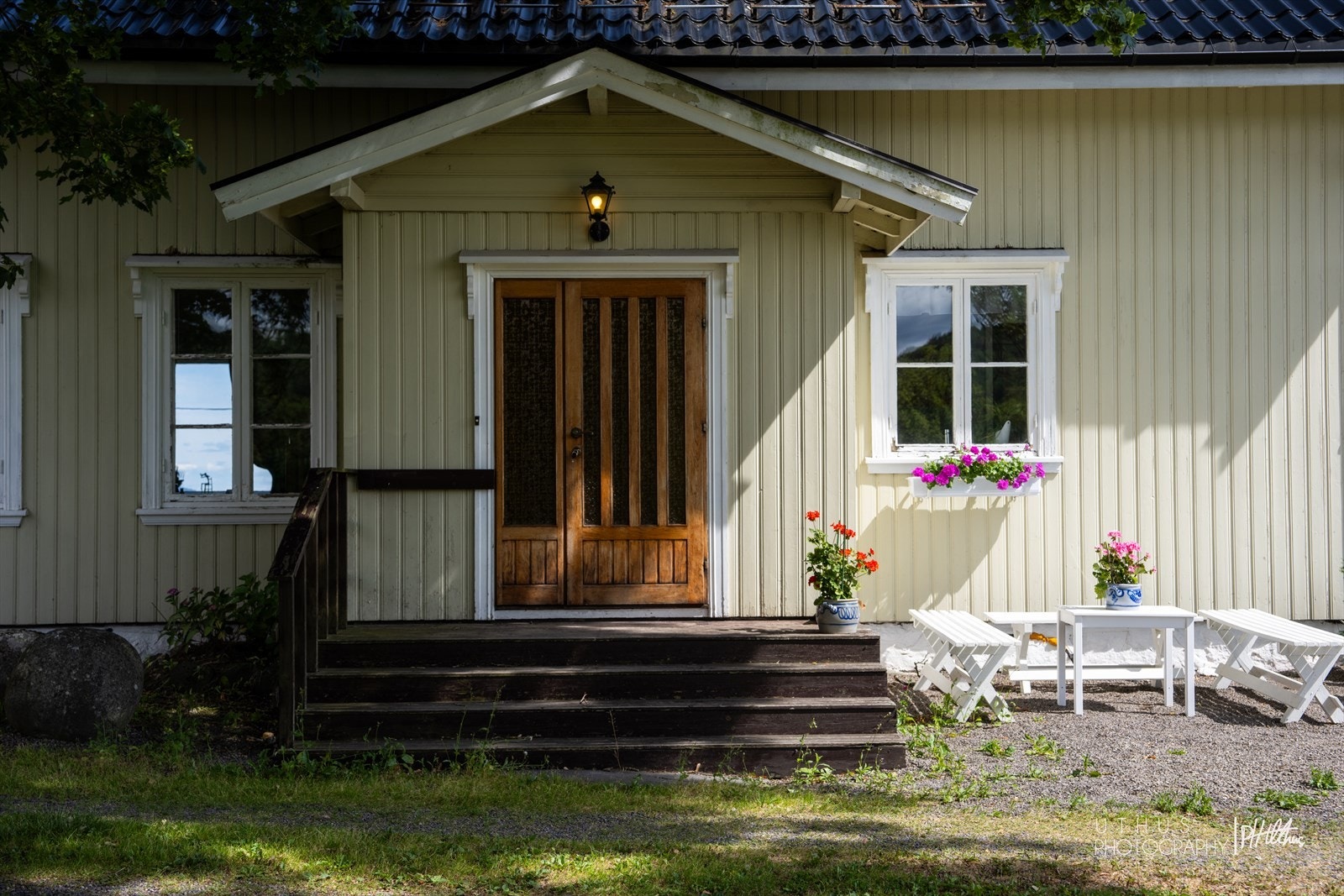 Hovedinngangen til kårboligen. Galleribilde