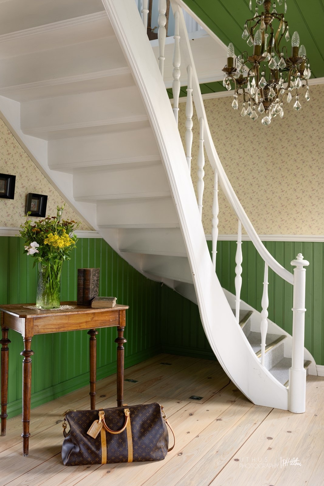 Detalj fra trappeoppgangen i hovedhuset. Galleribilde
