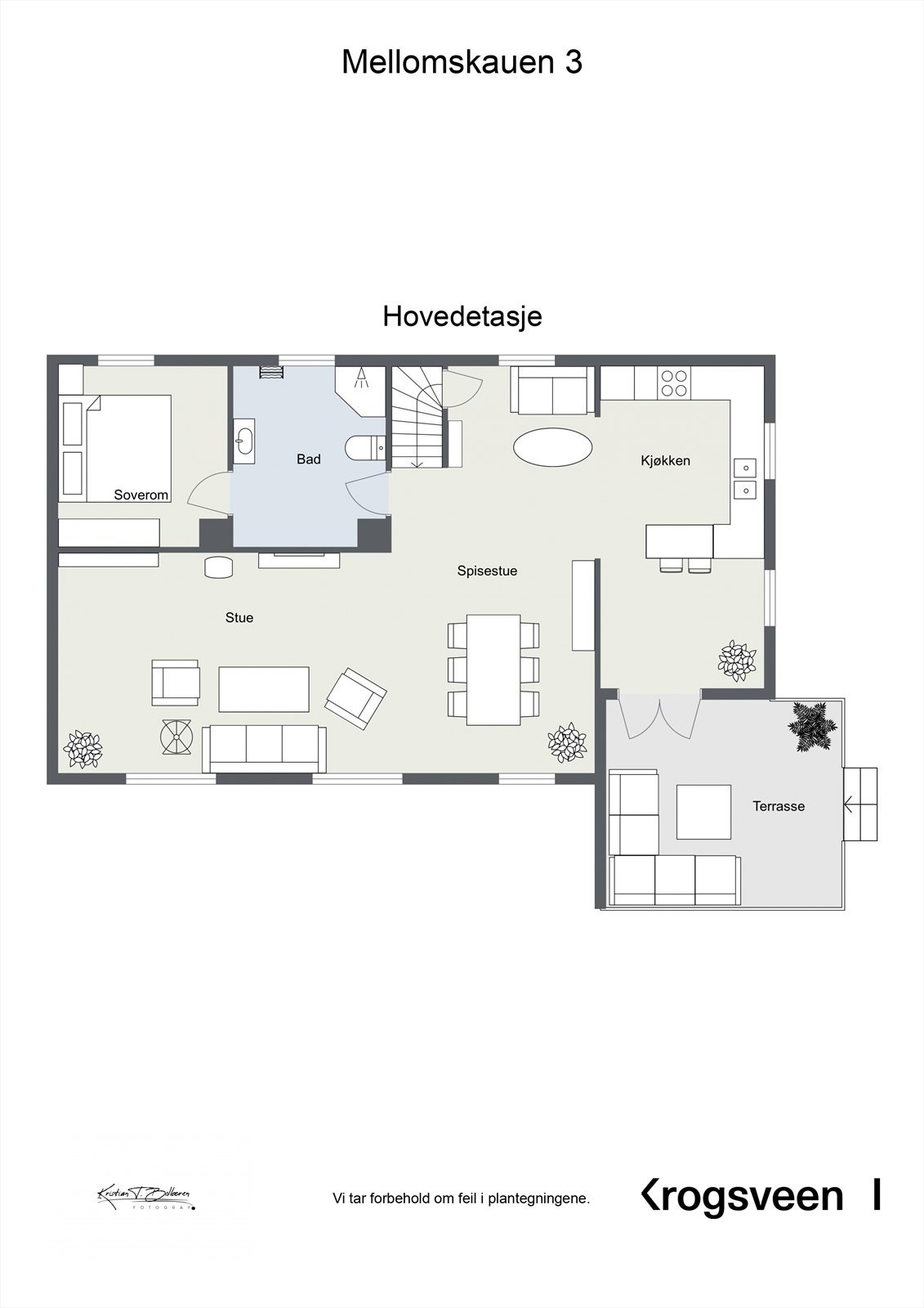 Plantegning hovedetasje Galleribilde