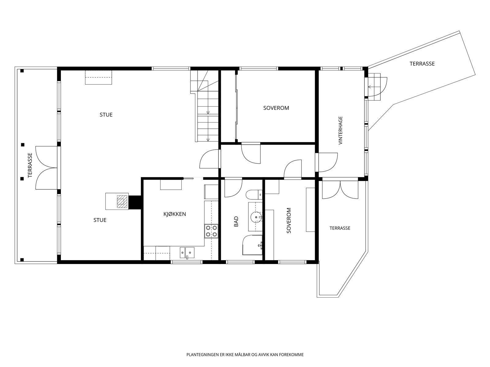 Plantegning hovedetasje Galleribilde