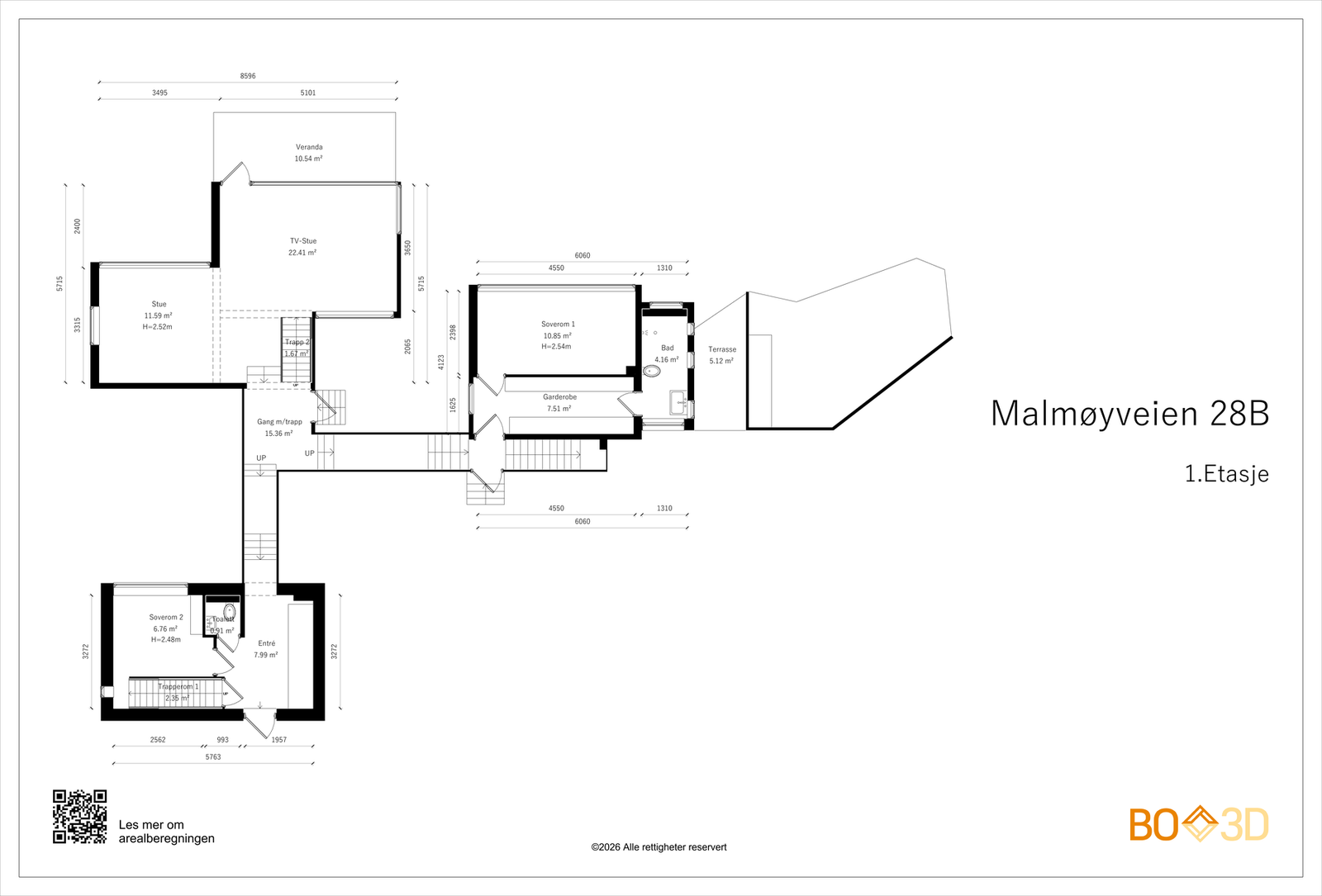 Dagens planløsning 1. etasje. Galleribilde
