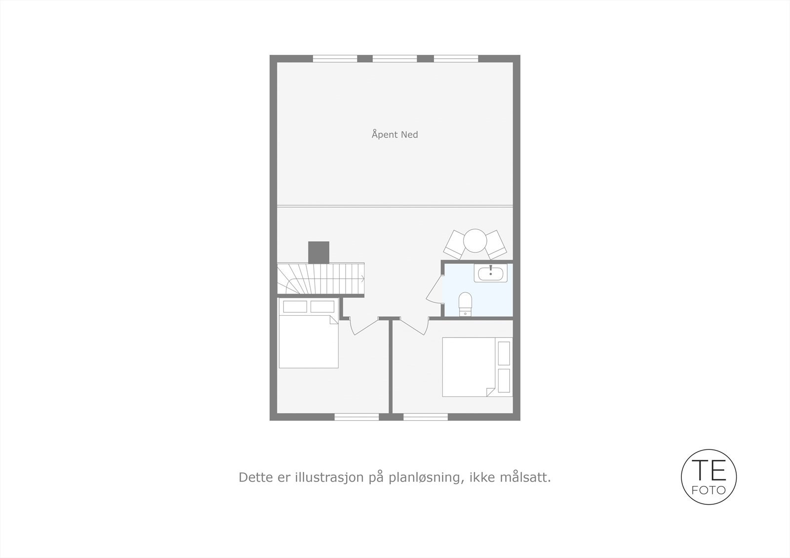 Plantegning 2. etasje Galleribilde