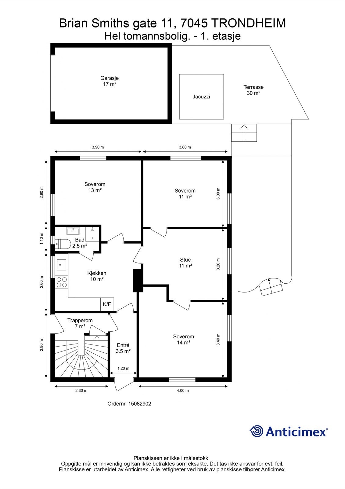 Planskisse 1. etasje. Galleribilde