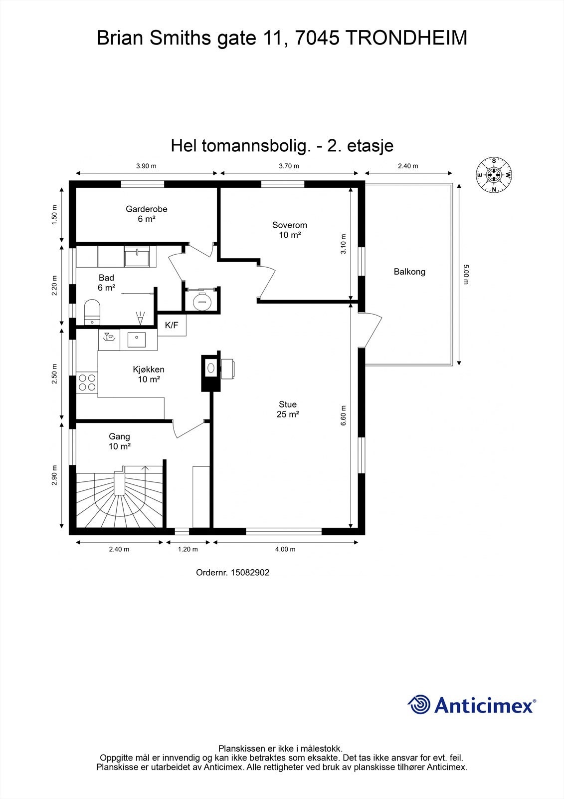 Planskisse 2. etasje. Galleribilde