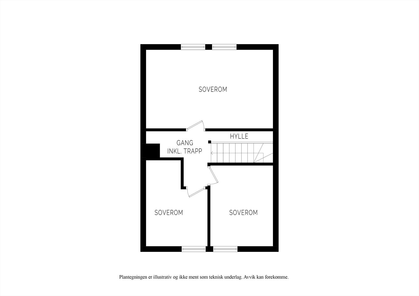 2. etasje med 3 soverom Galleribilde
