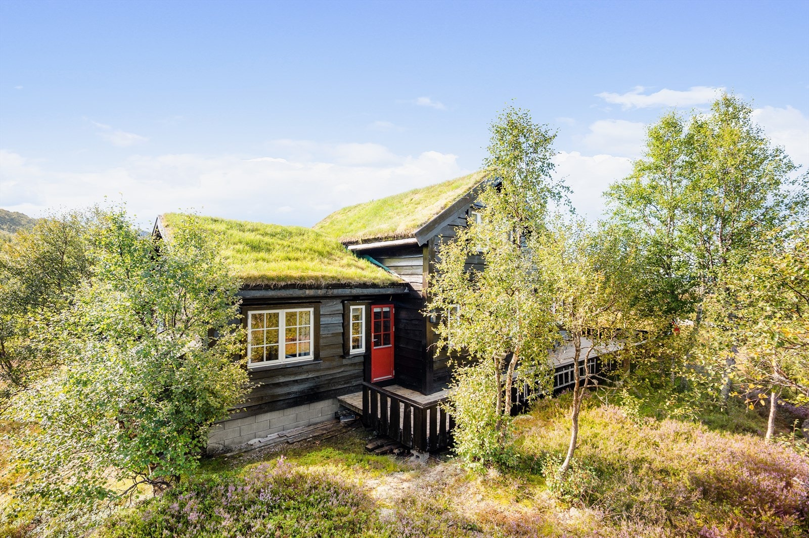 Terrassedør fra bad/badstu ut til terrassen Galleribilde