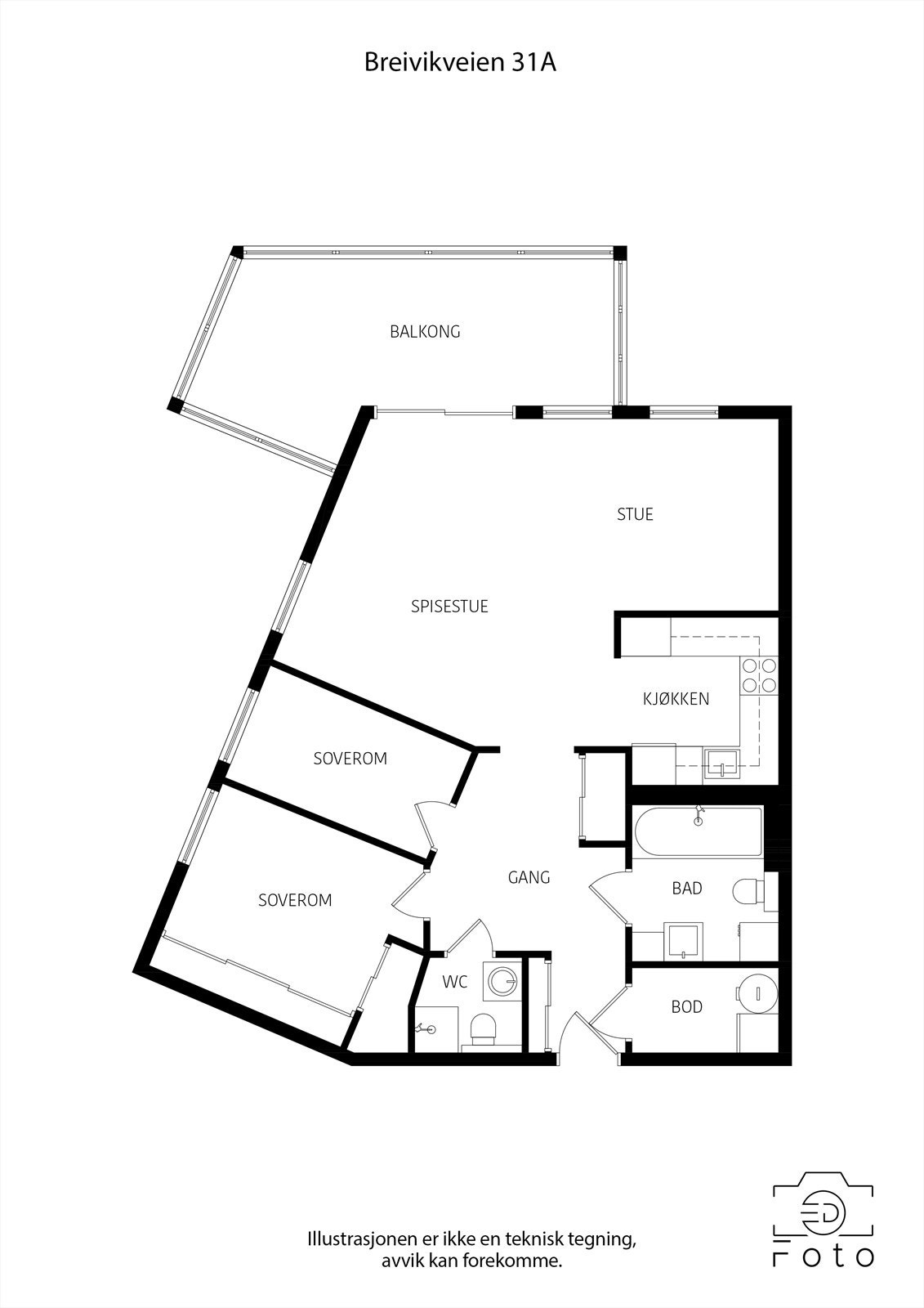 Plantegning 7. etasje Galleribilde