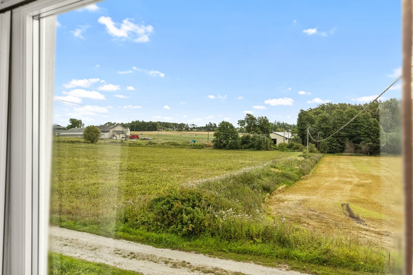 Landlig og fredelig utsikt fra boligen. Galleribilde
