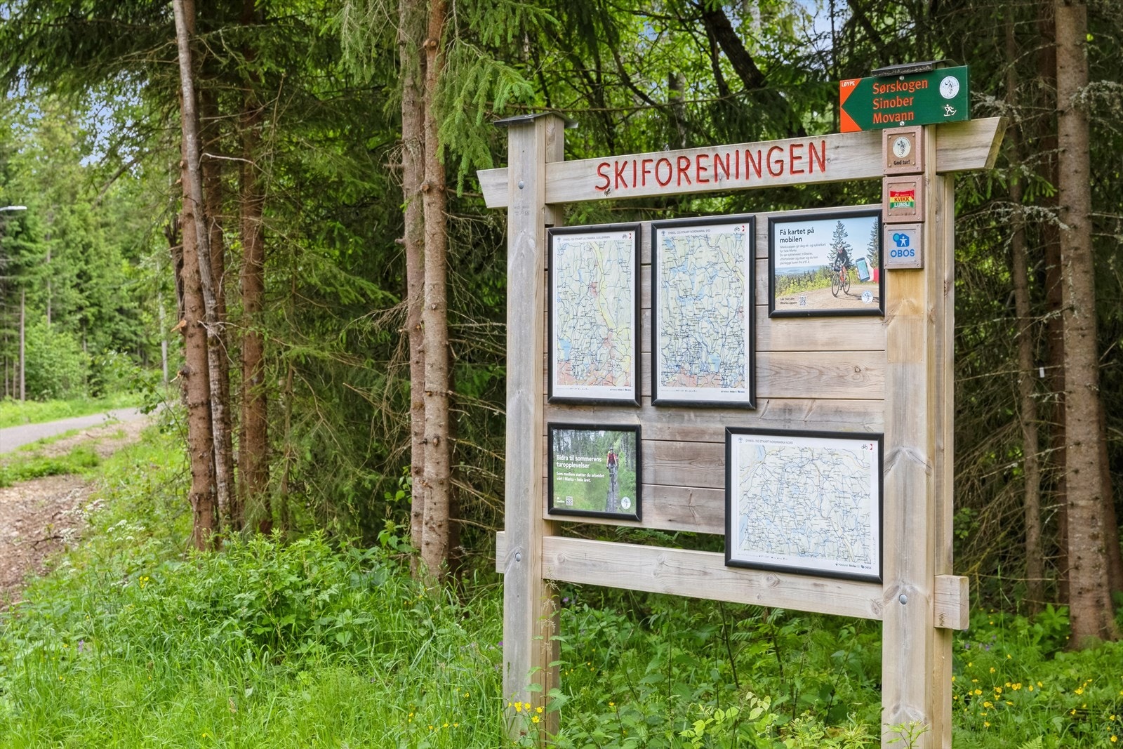 Nordmarka byr på et stort nettverk av turstier, rett utenfor døren. Galleribilde