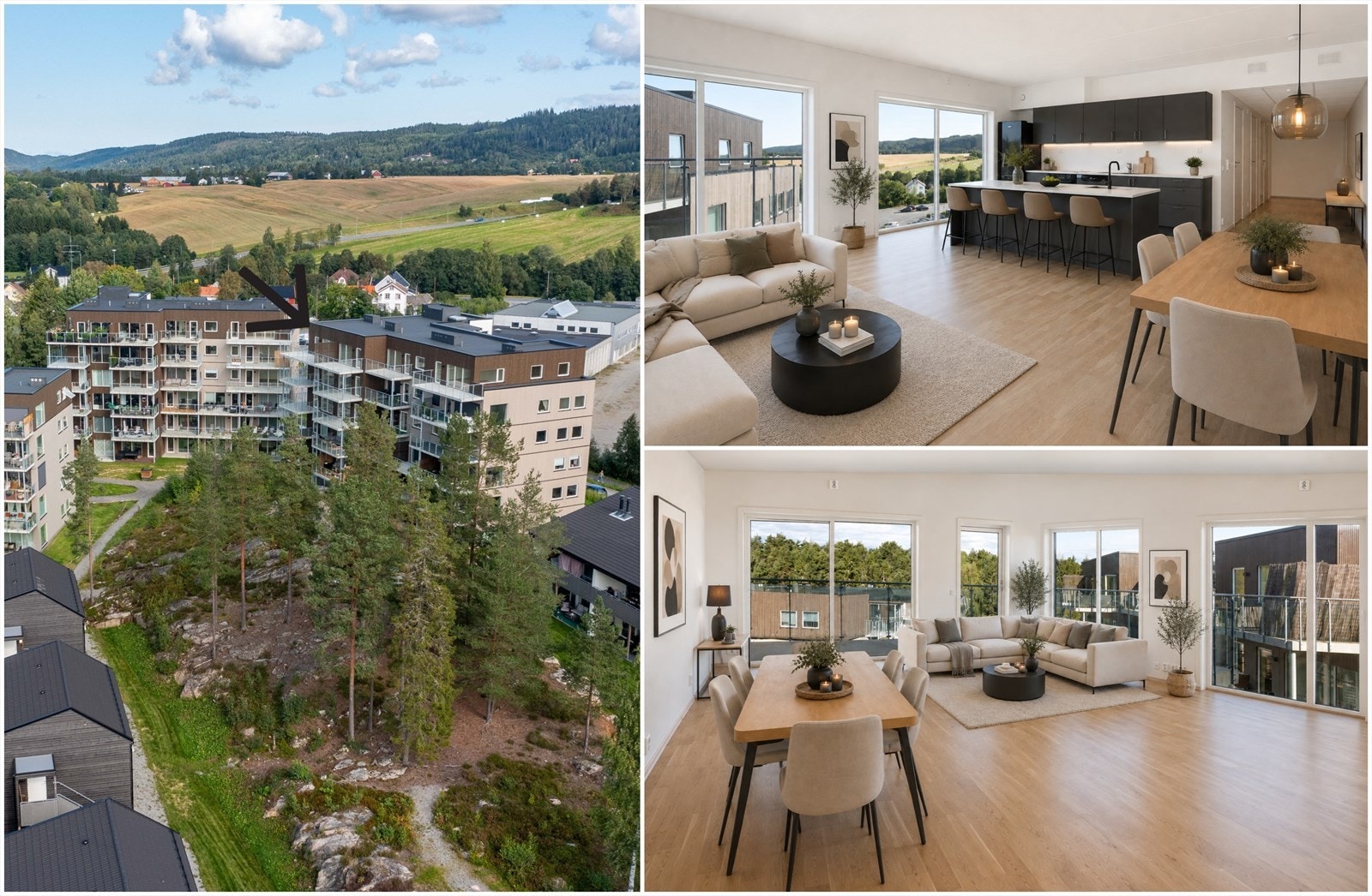 Velkommen til Vormvikhagan 34 - stor og lys toppleilighet med stor balkong og utsikt! Galleribilde