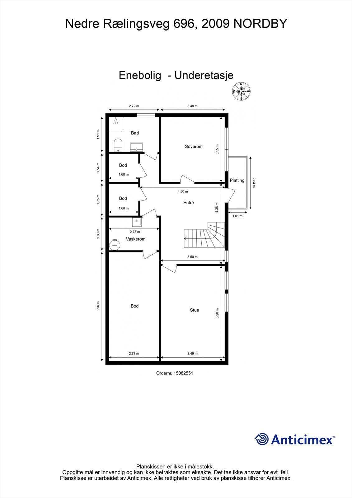 Plantegning - Underetasje Galleribilde