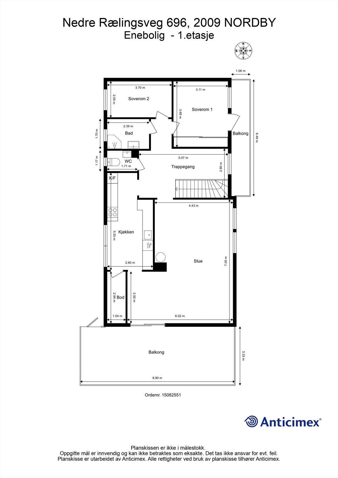Plantegning - 1.etasje Galleribilde