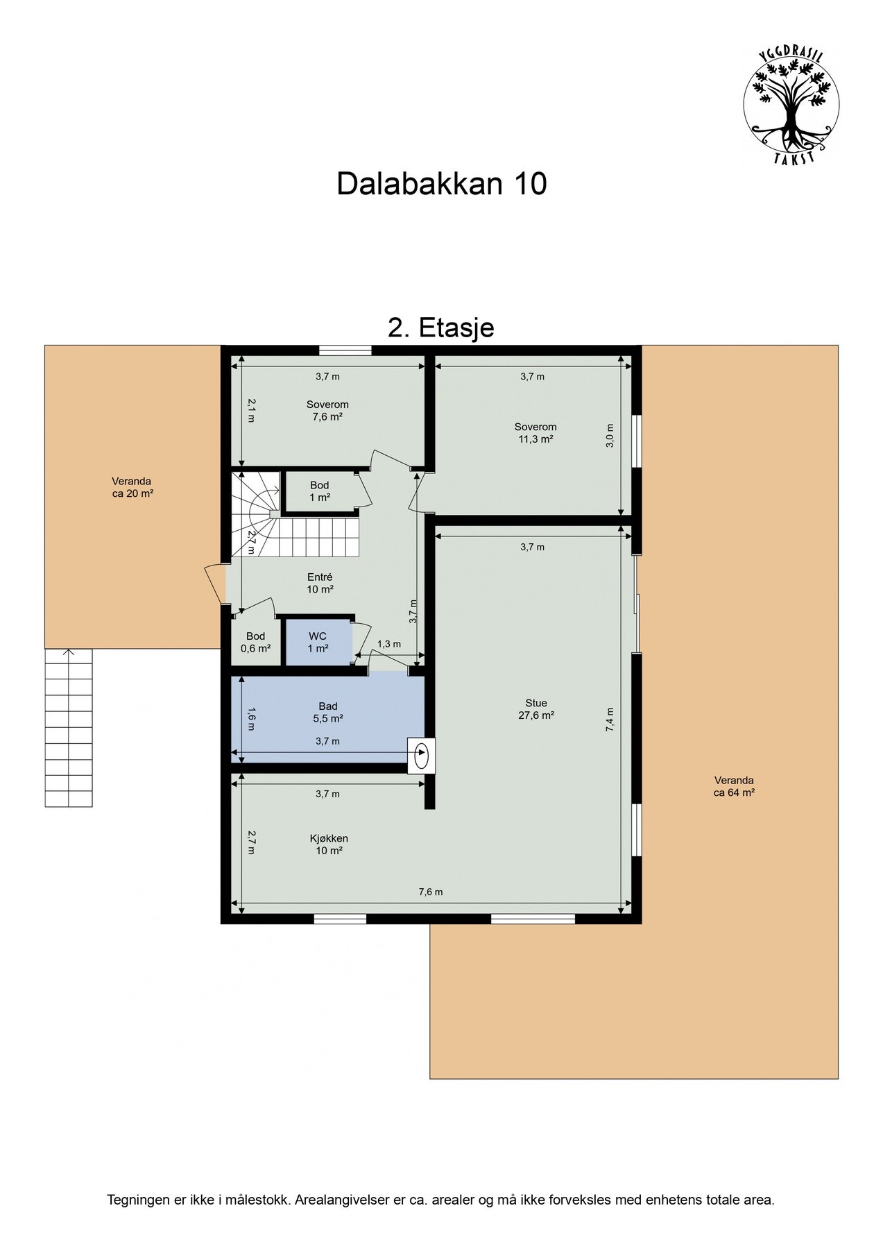 Planskisse 2. etasje Galleribilde