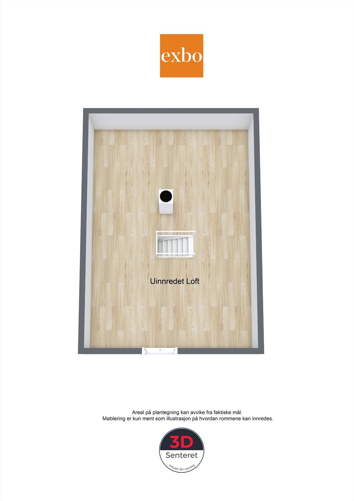 Plantegning loft. Galleribilde