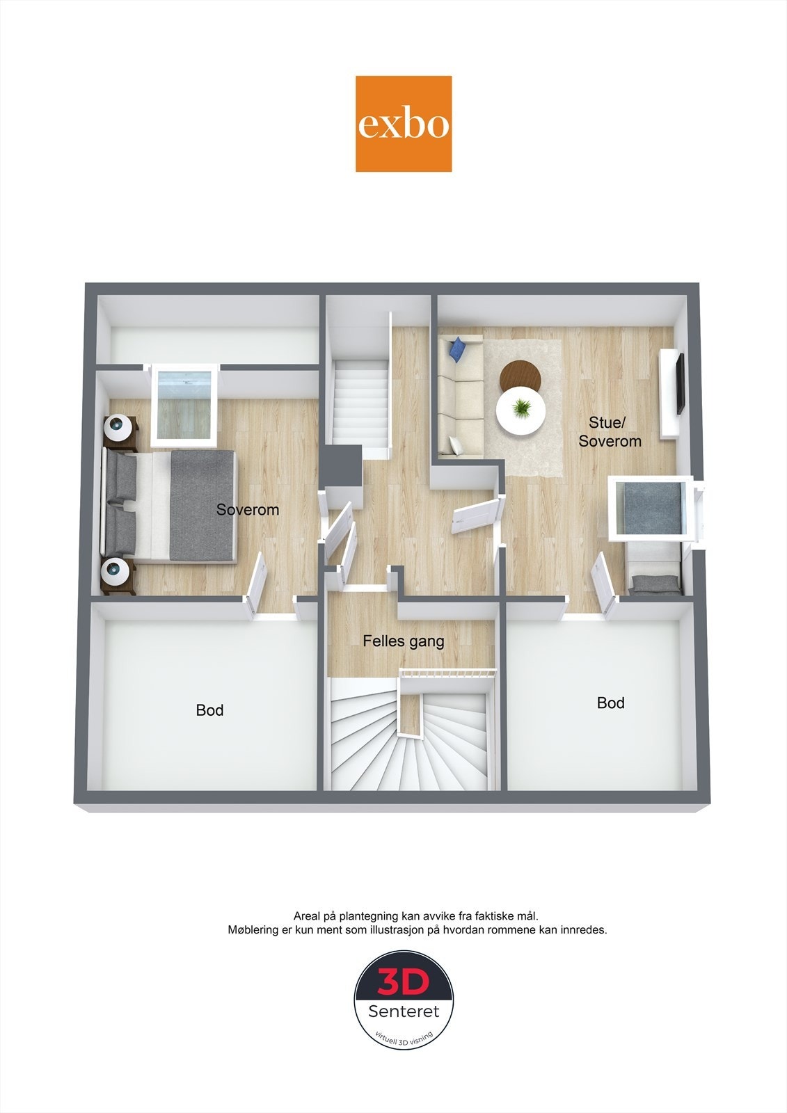 Plantegning loft Galleribilde