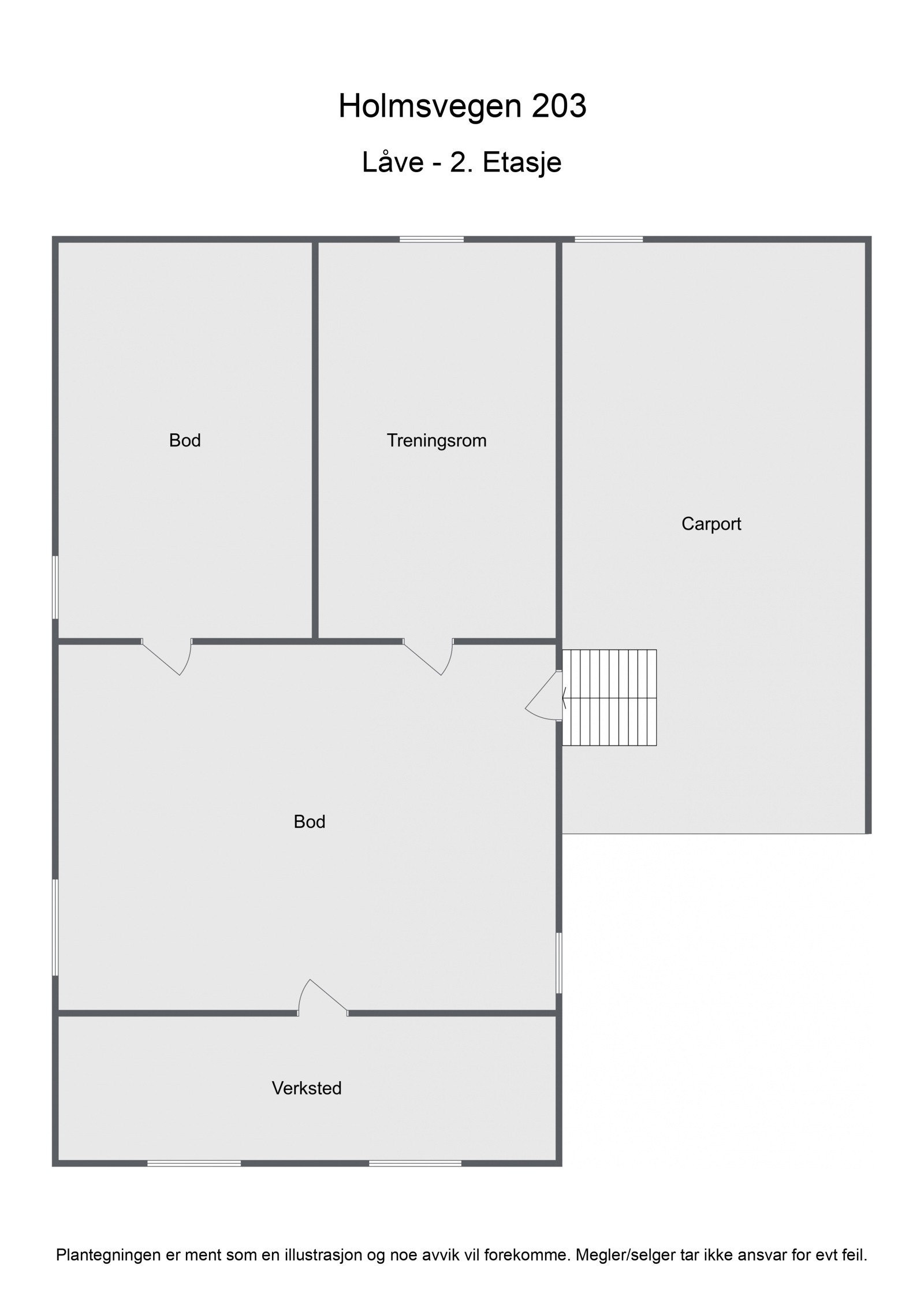 Plantegning uthus-2etg Galleribilde