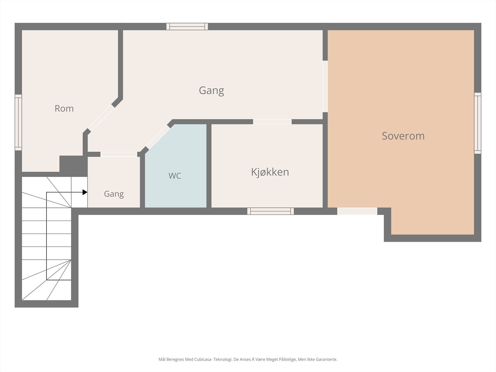 Plantegning 3. etasje/loft Galleribilde
