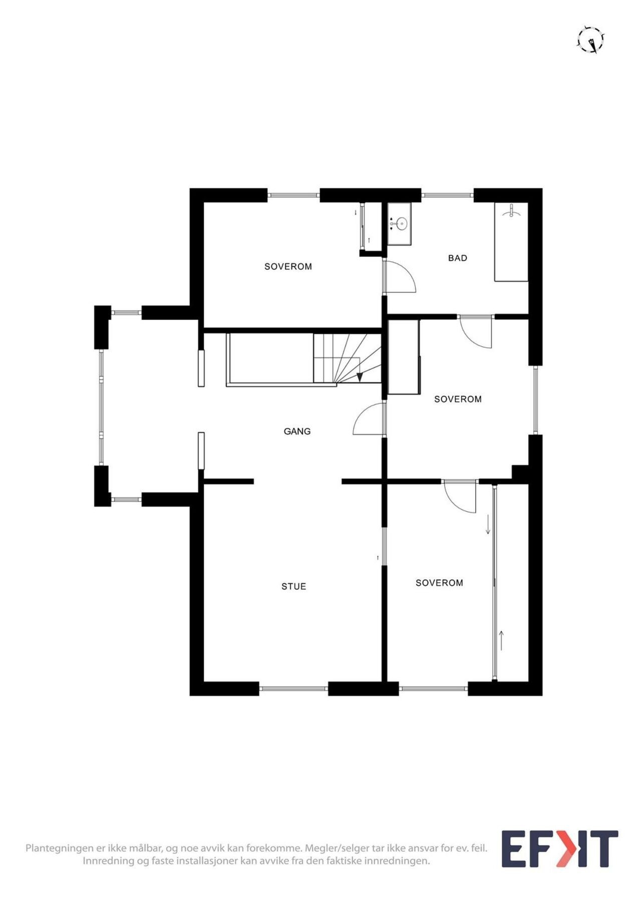 Plantegning 2. etasje Galleribilde
