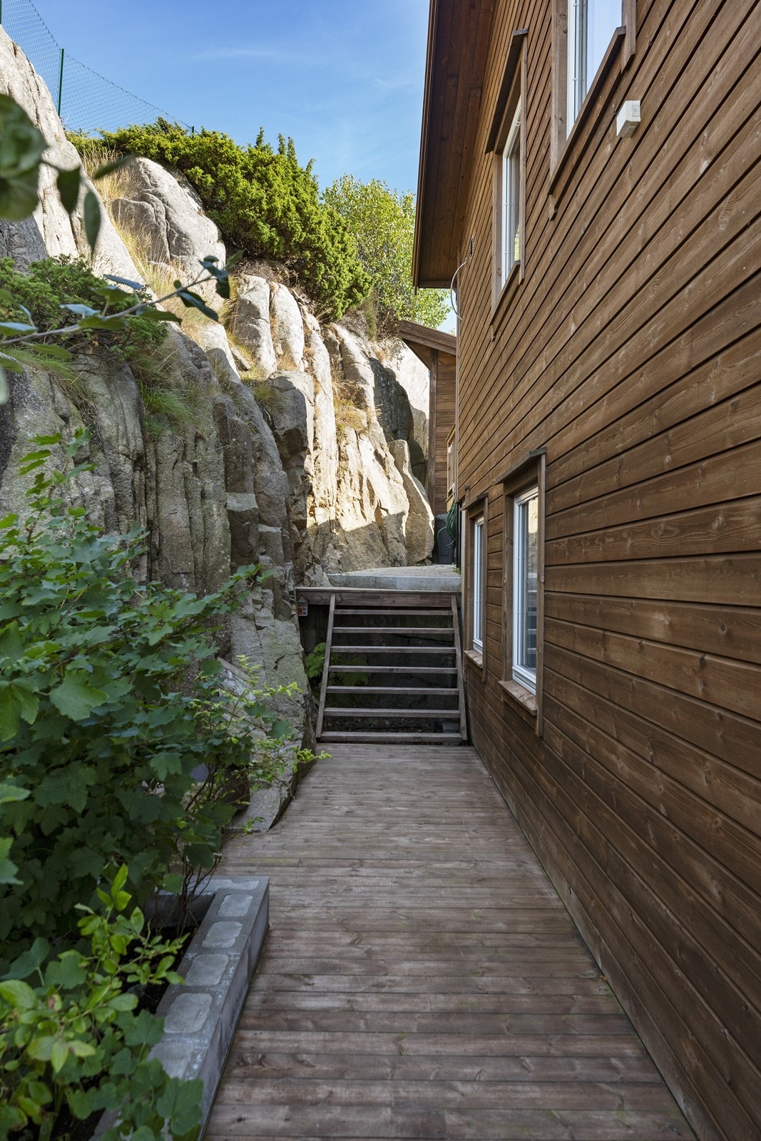 Adkomstvei til terrasse. Galleribilde