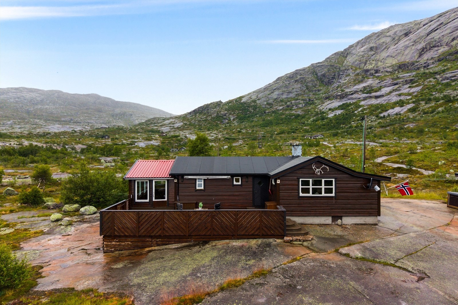Større hytte gir også rom for å samle storfamilien. Galleribilde