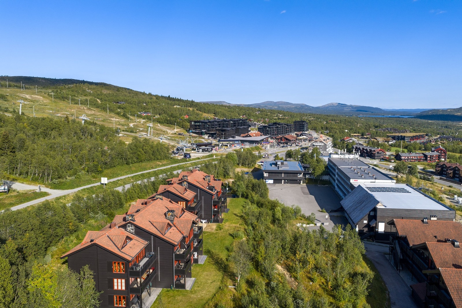 Beitostølen sentrum byr på bl.a. flere dagligvarebutikker, restauranter, cafeer, puber, sportsbutikker med mer. Galleribilde