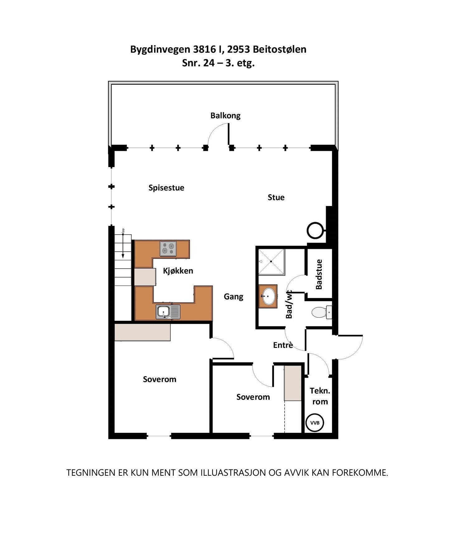 Hovedetasje (3. etasje) Galleribilde