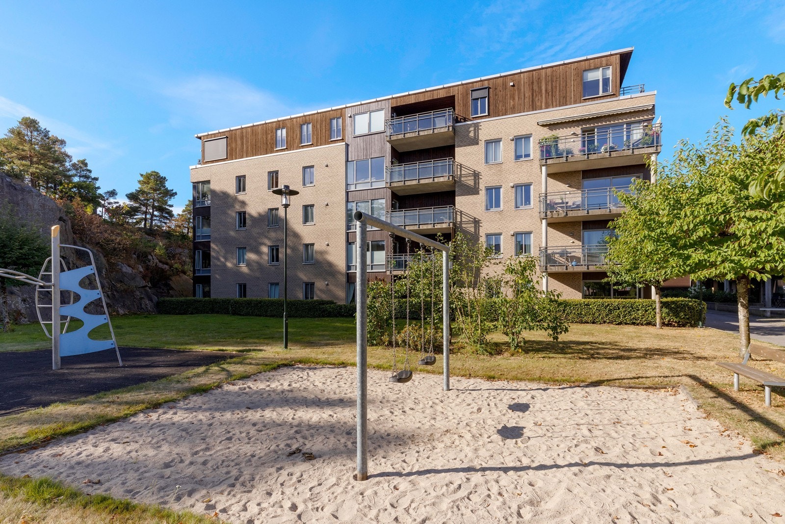 Attraktivt bomiljø med flotte fellesarealer og lekeplass like utenfor døren Galleribilde