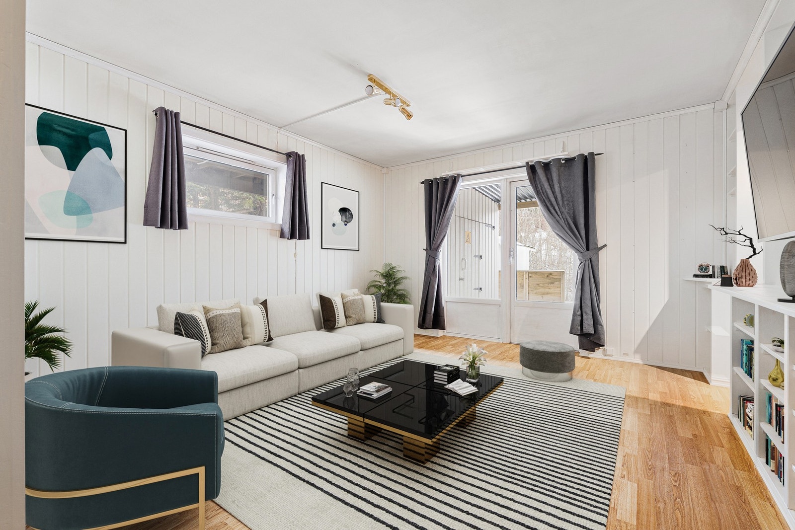 Leiligheten har en praktisk planløsning med adskilt stue- og kjøkkenløsning. Galleribilde