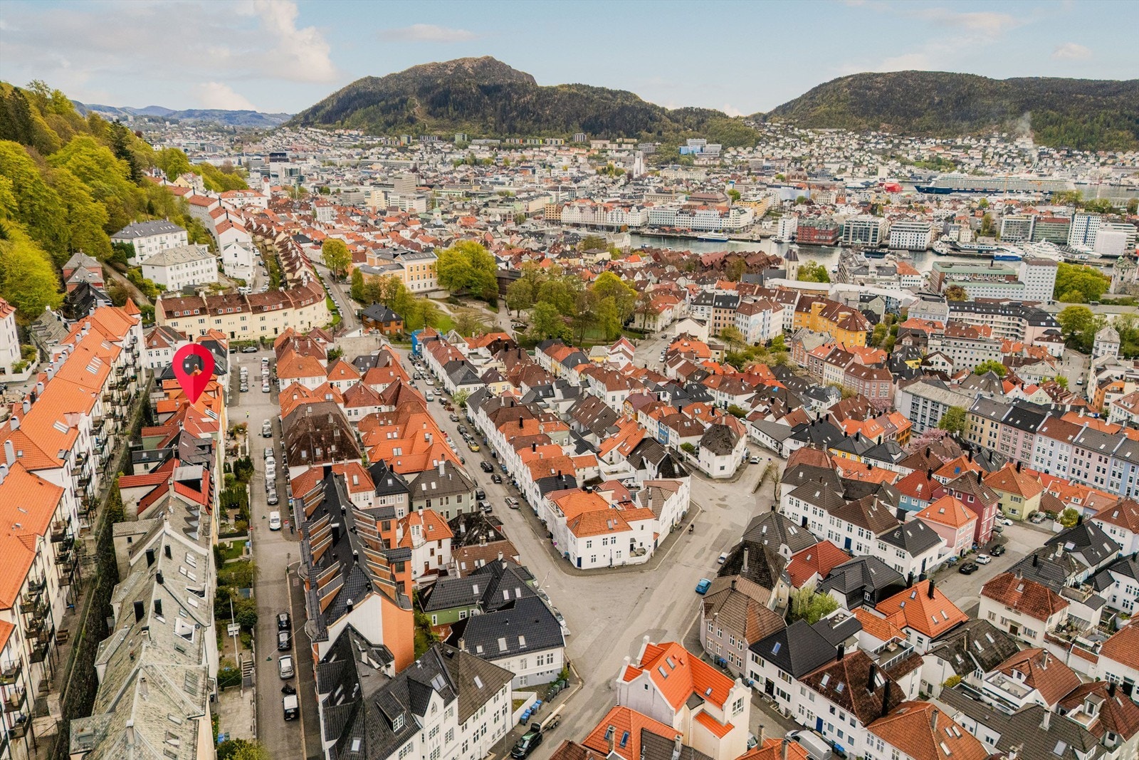 Sentral beliggenhet med kort gangavstand til sentrumskjernen, Bryggen og Fisketorget.
Foto: Herr Fotograf Galleribilde