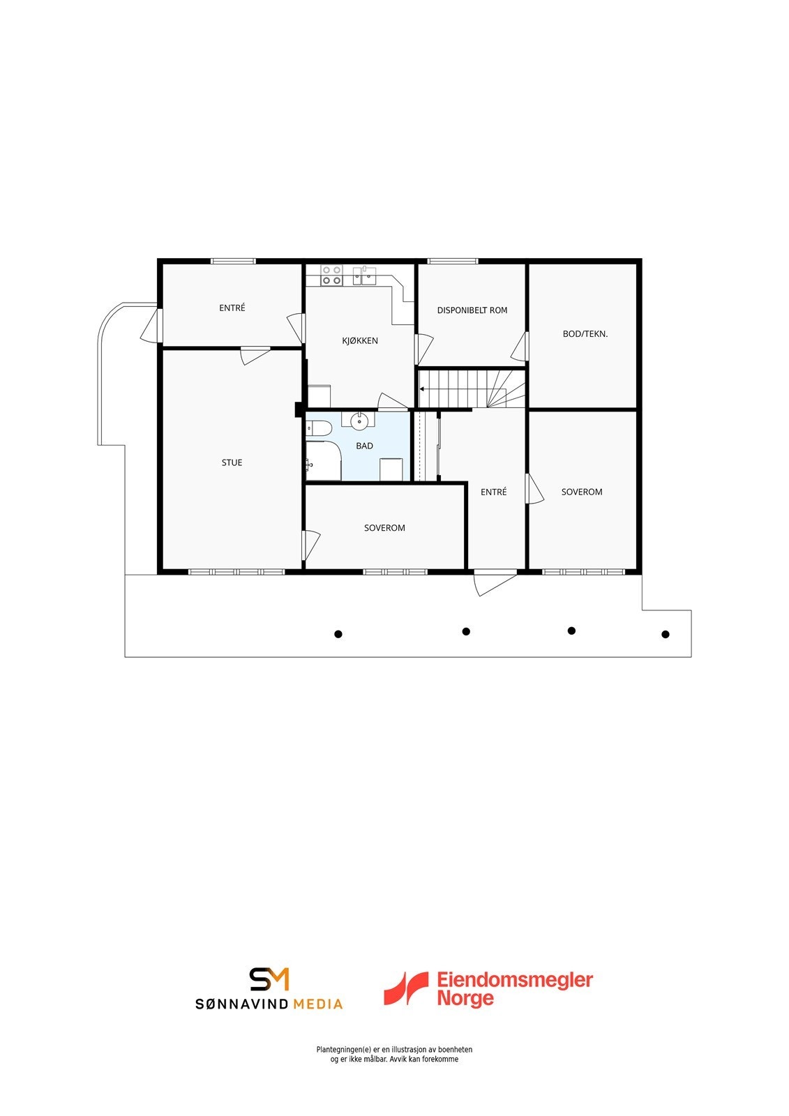 Plantegning 1. etg. Galleribilde